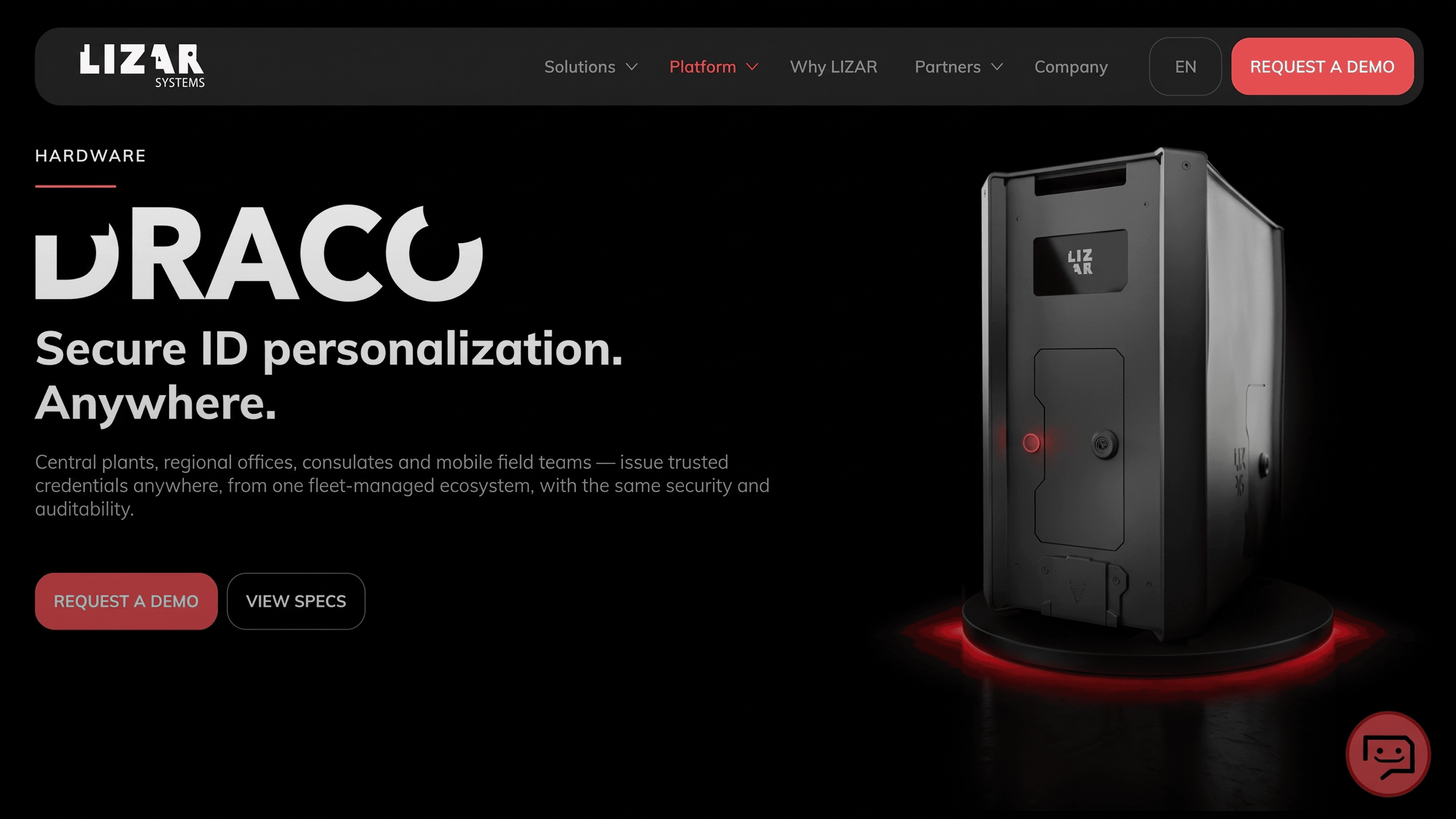 Lizar Systems AI-powered conversational lead capture chatbot powered by Claude API